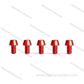 Red And Blue Cone Aluminum Screw For Drone